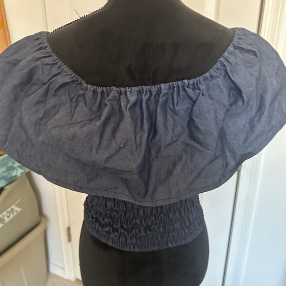 Women's Handmade Floral Embroidered Mexican Crop Top Blouse - Size Small/medium - Picture 8 of 10